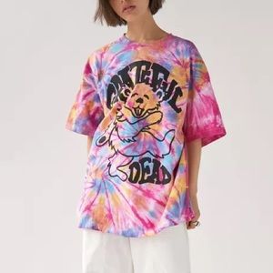 Grateful Dead Oversized Tie Dye T shirt Dress